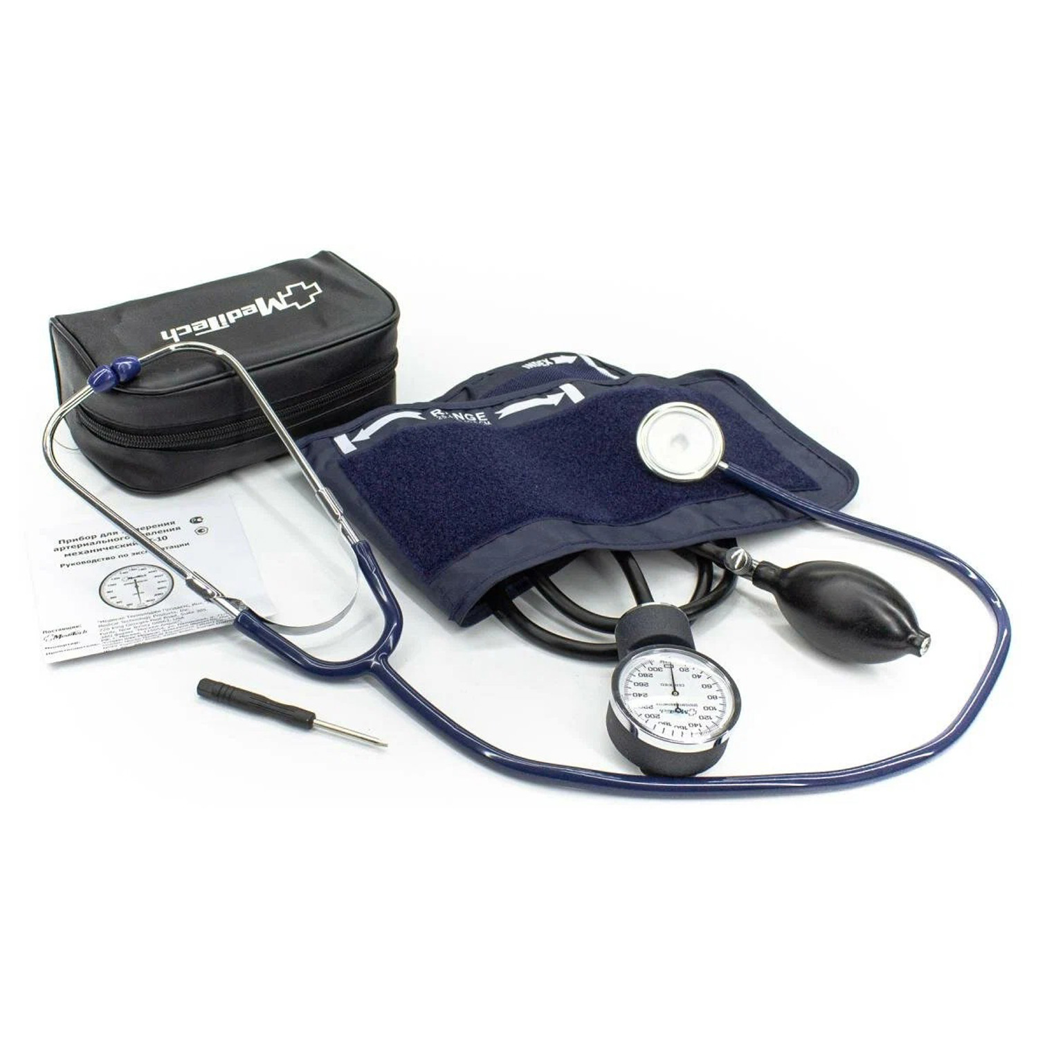 Тонометр MEDITECH МТ-10 механический со стетоскопом в комплекте  - 4